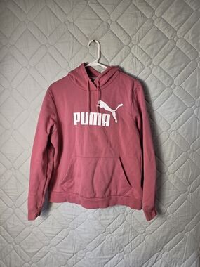 Puma Youth Pink Pullover Hoodie with Logo Sz XL